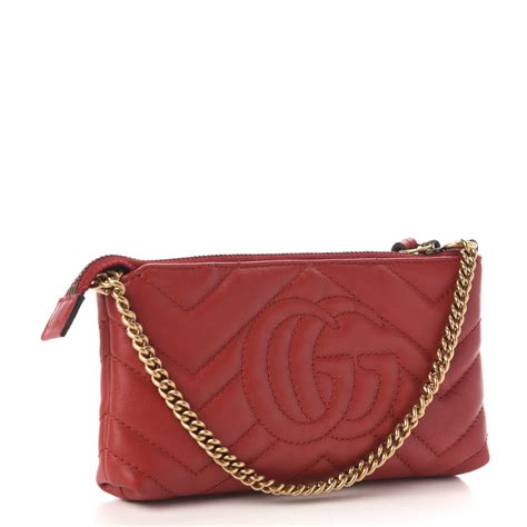 gold gucci purse|gucci red purse gold chain.